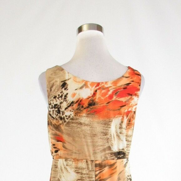 Light beige orange JOLIBEL A-line dress 8 - Picture 8 of 8
